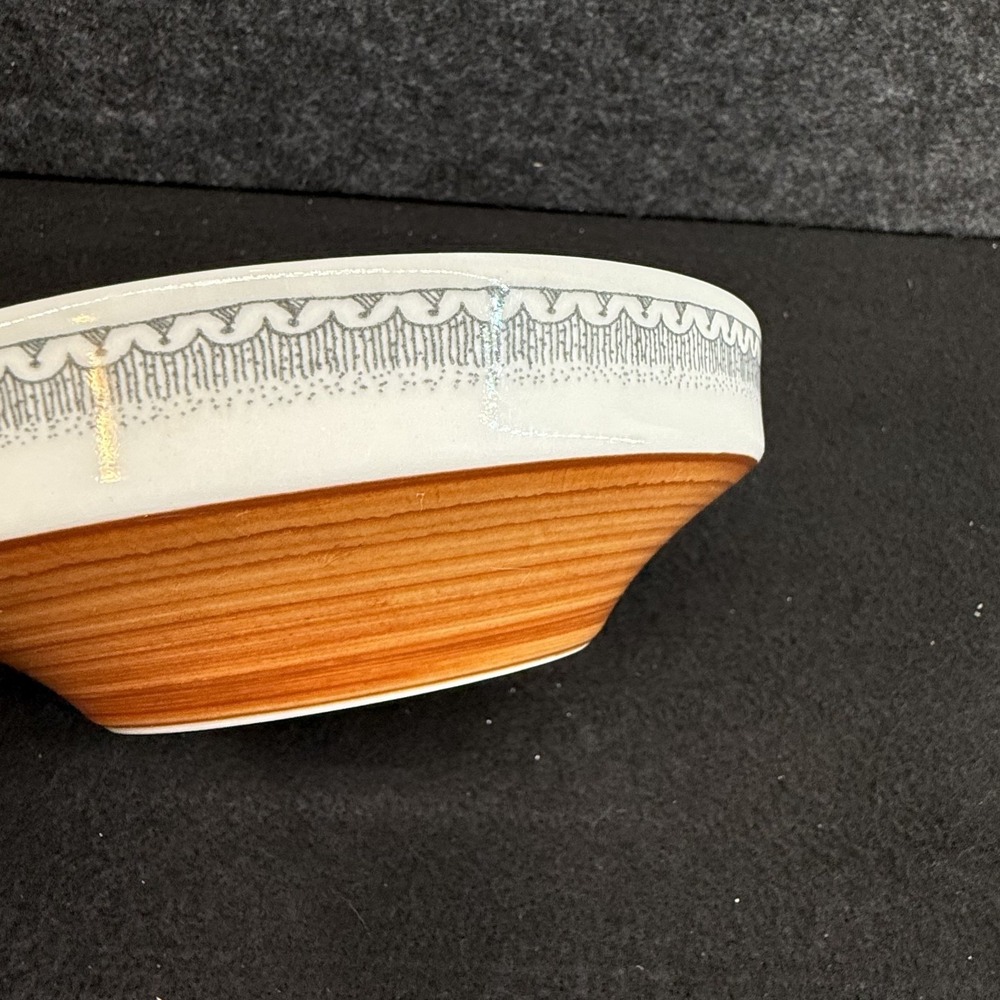 Vintage Goebel COUNTRY BURGUND Individual Salad Bowl‎ West Germany 6.5"